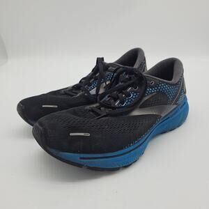 Brooks Mens Ghost 14 1103692E056 Black Running Shoes Sneakers Size 11 black/blue